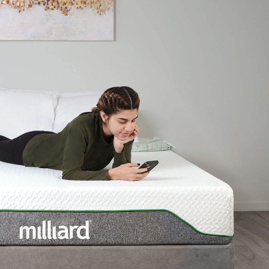 Milliard Memory Foam Mattress 10 inch Firm, Bed-in-a-Box | Pressure Relieving, Classic (King)