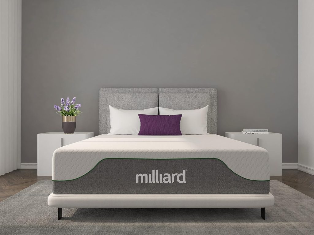 Milliard Memory Foam Mattress 10 inch Firm, Bed-in-a-Box | Pressure Relieving, Classic (King)