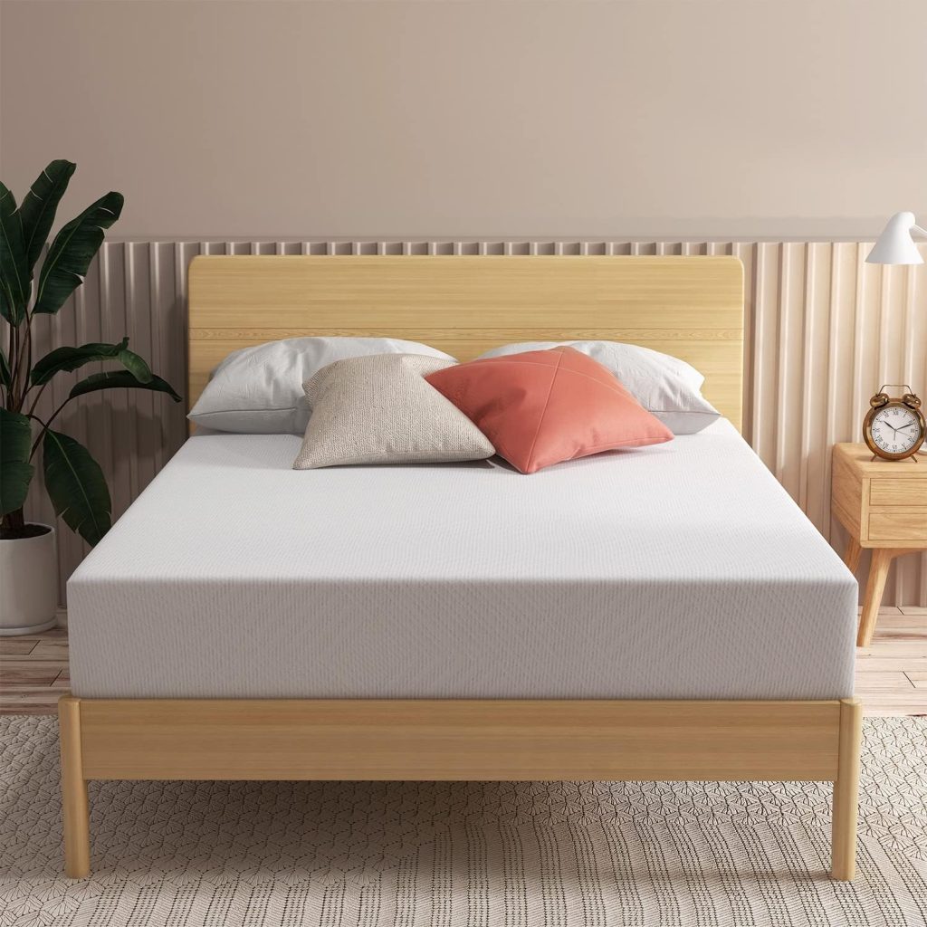 Queen Mattress, 10 inch Queen Size Gel Memory Foam Mattress for a Cool Sleep Pressure Relief, Medium Firm, Bed in a Box