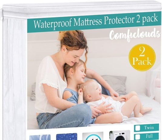 Queen Mattress Protector Review queen mattress protector 2 pack waterproof mattress protector mattress cover pad fitted 15 deep pocket bed cover for kid
