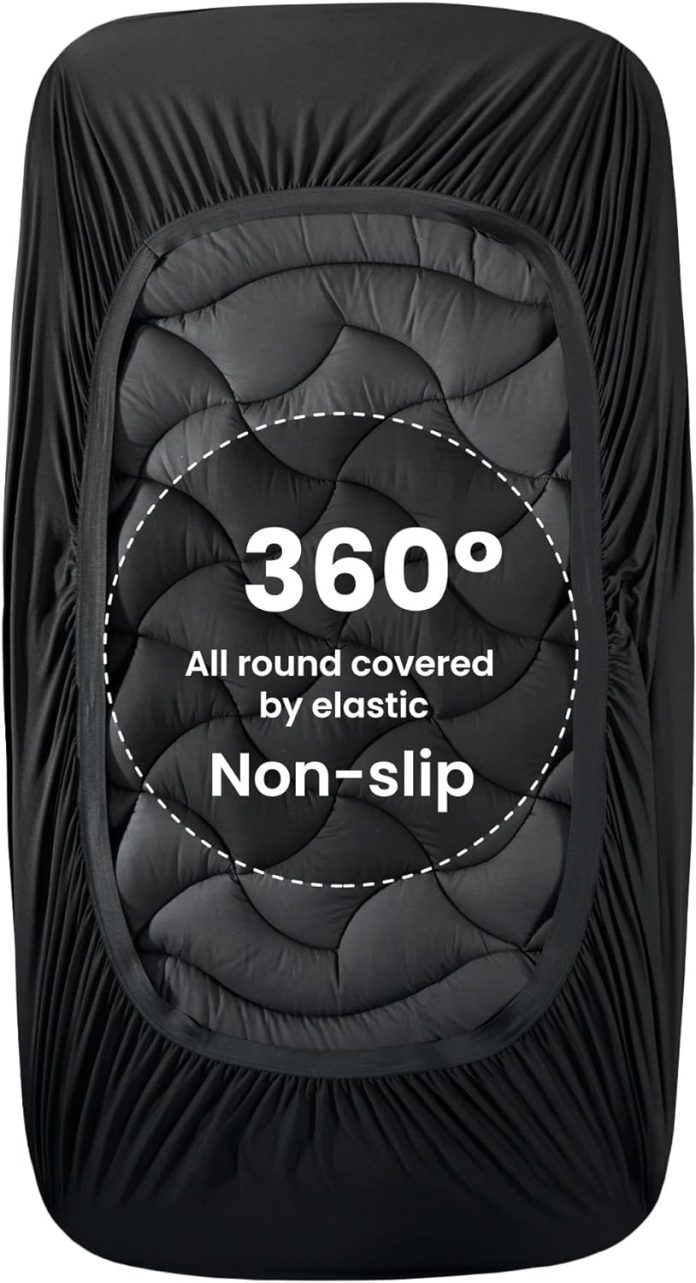 sleep zone cooling queen mattress topper premium zoned cool mattress pad cover padded mattress protector breathable wash 4