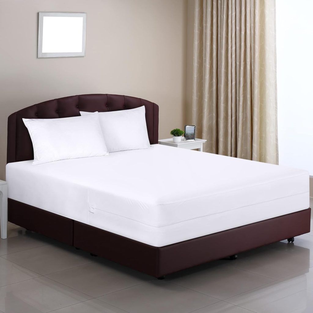 Utopia Bedding Premium Zippered Mattress Encasement (Fits 14 Inches Mattress, Queen) - Waterproof and Bed Bug Proof Mattress Protector - Six-Sided Mattress Cover
