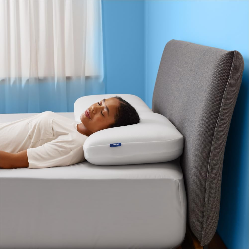 Casper Sleep, King Essential Cooling Foam Pillow, White
