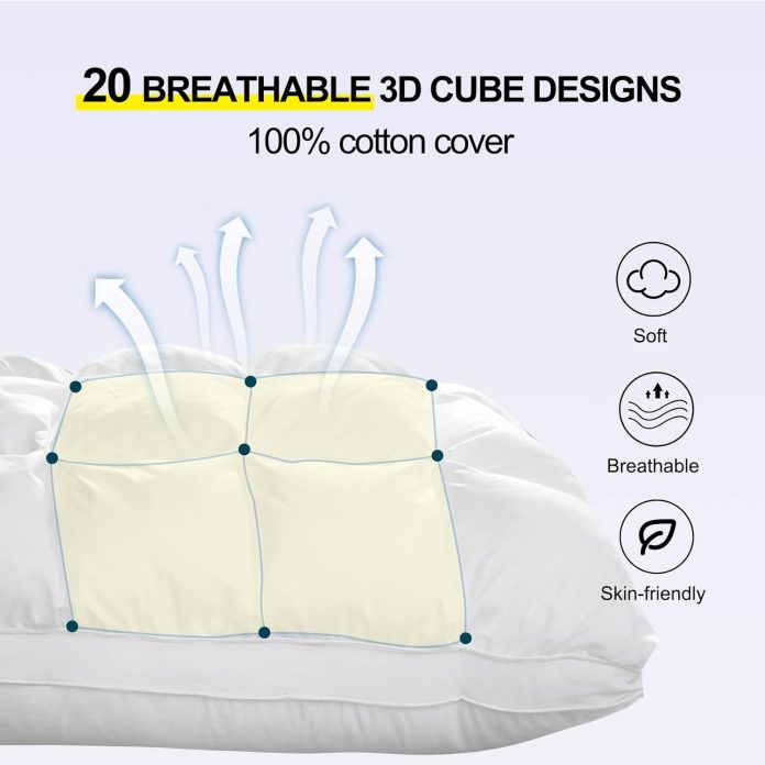 your moon soft pillows queen size for sleeping support bed pillows fluffy down alternative pillow luxury hotel gel pillo 1