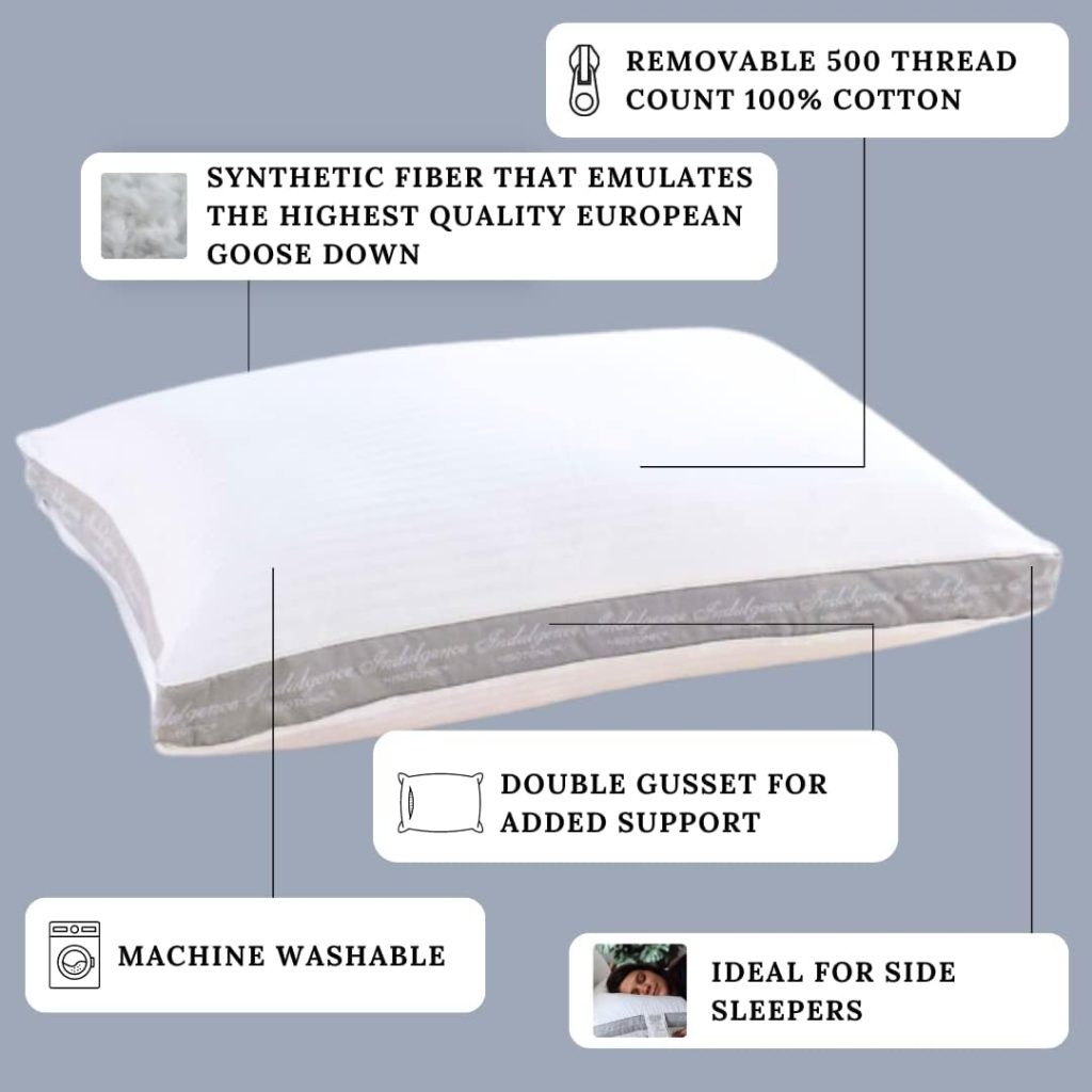 Indulgence Synthetic Down Pillow | Side Sleeper (Standard/Queen)