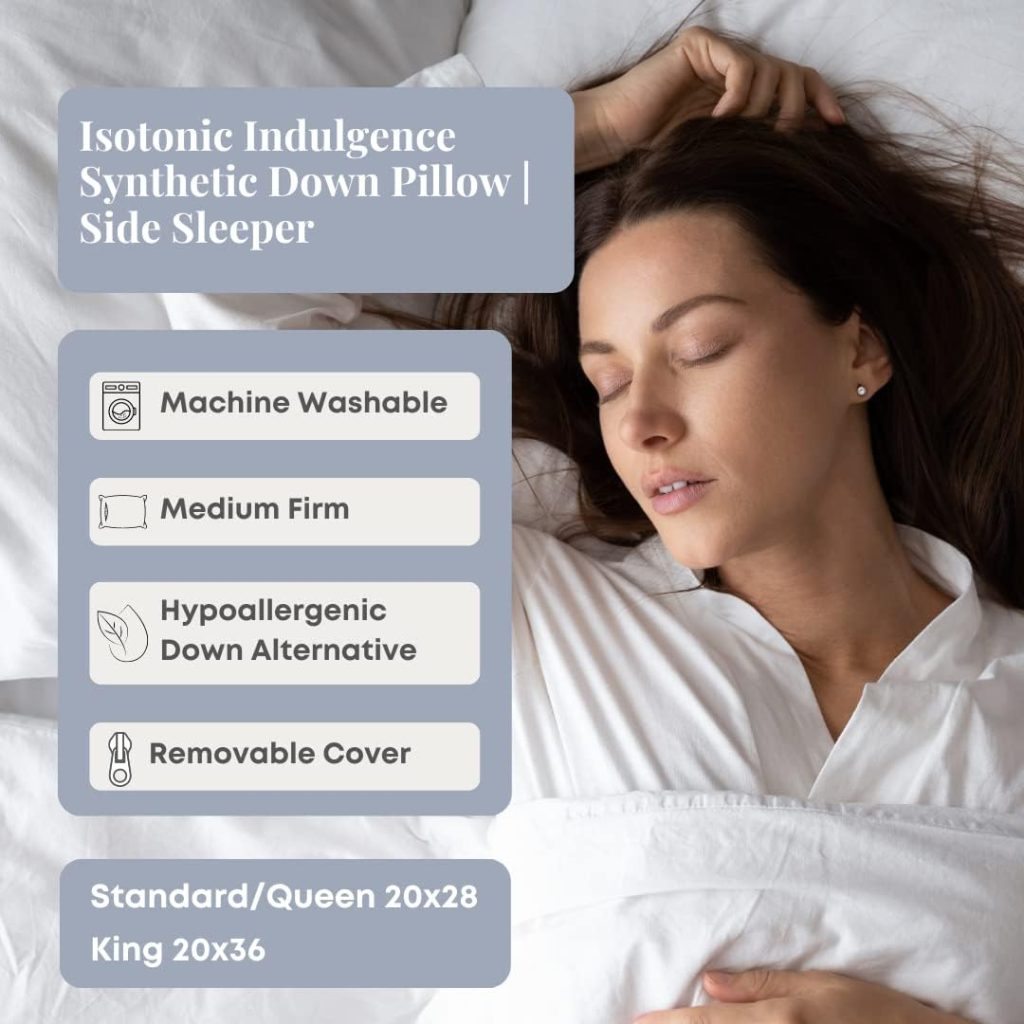 Indulgence Synthetic Down Pillow | Side Sleeper (Standard/Queen)