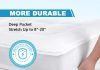 queen mattress pad cover cooling mattress topper pillow top with down alternative fill 8 21 fitted deep pocket queen siz 1