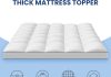 queen mattress topper for back pain extra thick mattress pad cover with 8 21 inch deep pocket pillow top mattress topper 1
