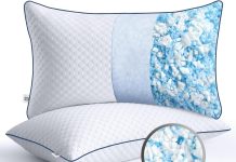 shredded memory foam pillows king size set of 2 king pillows for sleeping 2 pack adjustable firm pillows for side back s