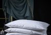three geese adjustable layer goose feather pillowassembled bed pillow100 soft cotton covergood for side and back stomach