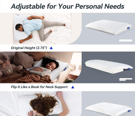 inight pillows queen size set of 2 memory foam bed pillows for sleeping bed pillow for side sleepers back sleepers oeko 1 1