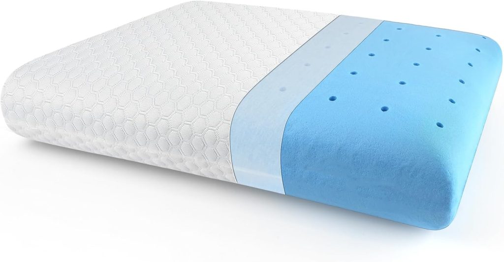 inight Pillows Queen Size Set of 2, Memory Foam Bed Pillows for Sleeping, Bed Pillow for Side Sleepers Back Sleepers, Oeko-tex CertiPUR-US-Queen Size (Pack of 2)