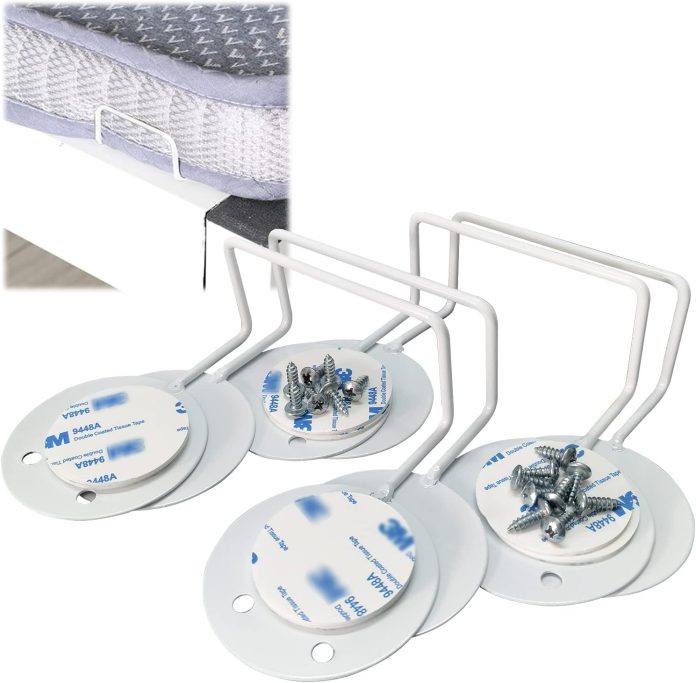 mattress slide stopper 4pcs mattress retainer bar non slip mattress gripper mattress holder in place anti slip baffle fi