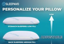sleepavo shredded memory foam pillows queen size set of 2 extra firm bed pillows adjustable queen size pillow for side s 1