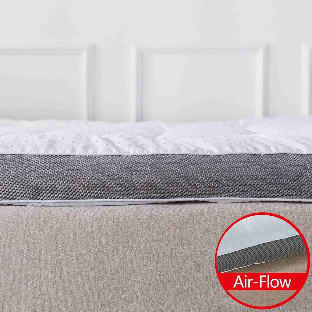 Mattress Topper Mattress Pad Protector - Quality Plush Luxury Down Alternative Pillow Top - 3inch Extra Thick Mattress Cover (Short Queen), White