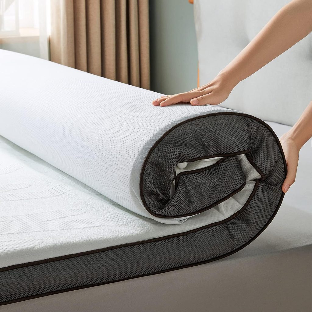 LINSY LIVING Mattress Topper Full, 2 Inches Gel Memory Foam Mattress Topper, Removable  Washable Cover, Non-Slip Design, CertiPUR-US Certified, Full Size