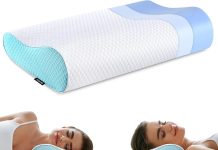 Memory Foam Pillows Neck Pillow Bed Pillow for Sleeping Ergonomic Cervical Pillow Orthopedic Contour Pillow for Side Back Stomach Sleeper