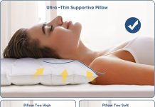 MINUPWELL Ultra Flat Pillows for Sleeping Thin, 7D High Support 2.5 inch Height Ultra Thin Pillows,Slim Bed Pillows for Stomach Sleeper,Standard Size -18×26 in